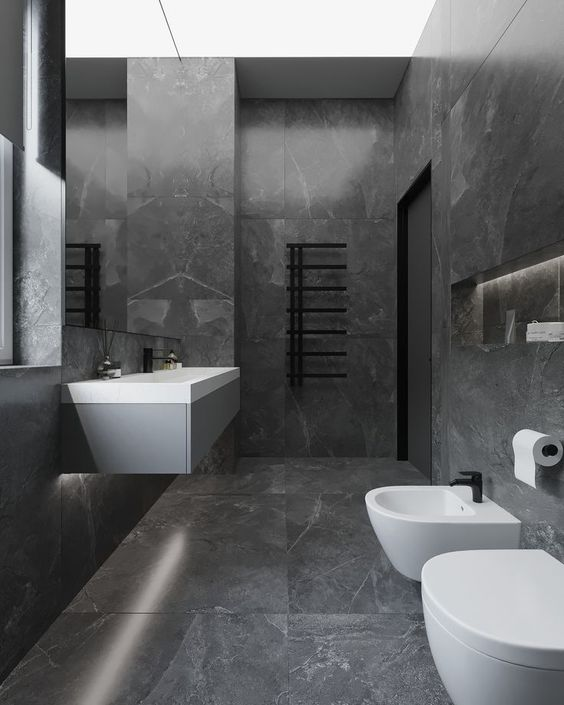 4 Boxes Rectangular Polished Ceramic Bathroom Tiles